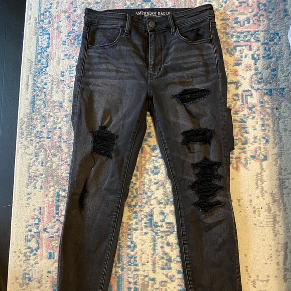 black ripped jeans size 12